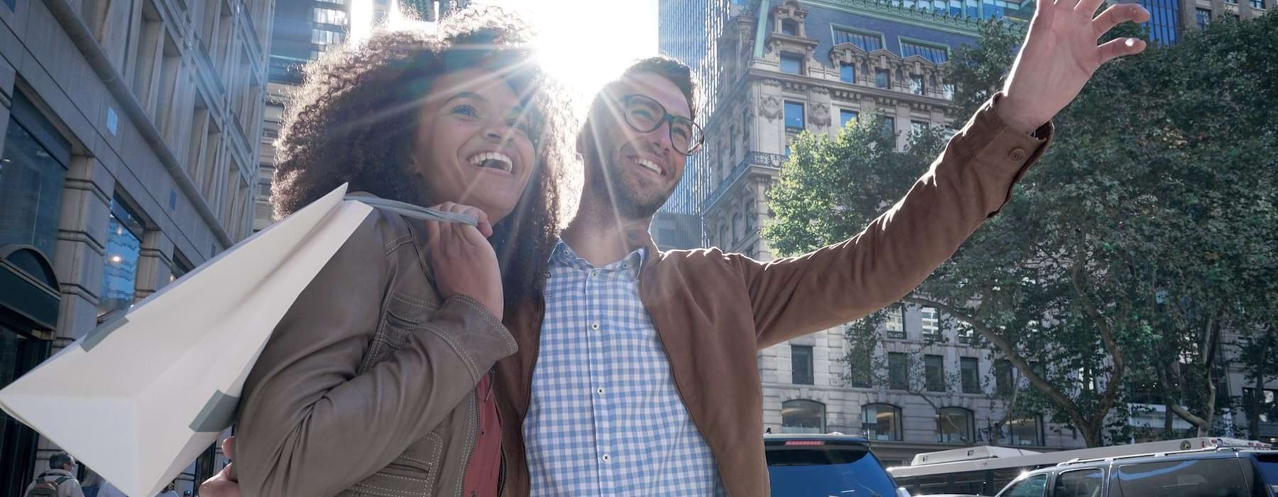 a man and woman posing for a picture